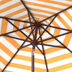 SAFAVIEH Hadire Inside Out Striped 9 Ft Crank Outdoor Umbrella