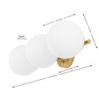 SAFAVIEH Lighting Lambrini 21 Traditional Wall Sconce (3-Bulb) - 6 W x 8 D x 21 H - 21Wx8Dx6H