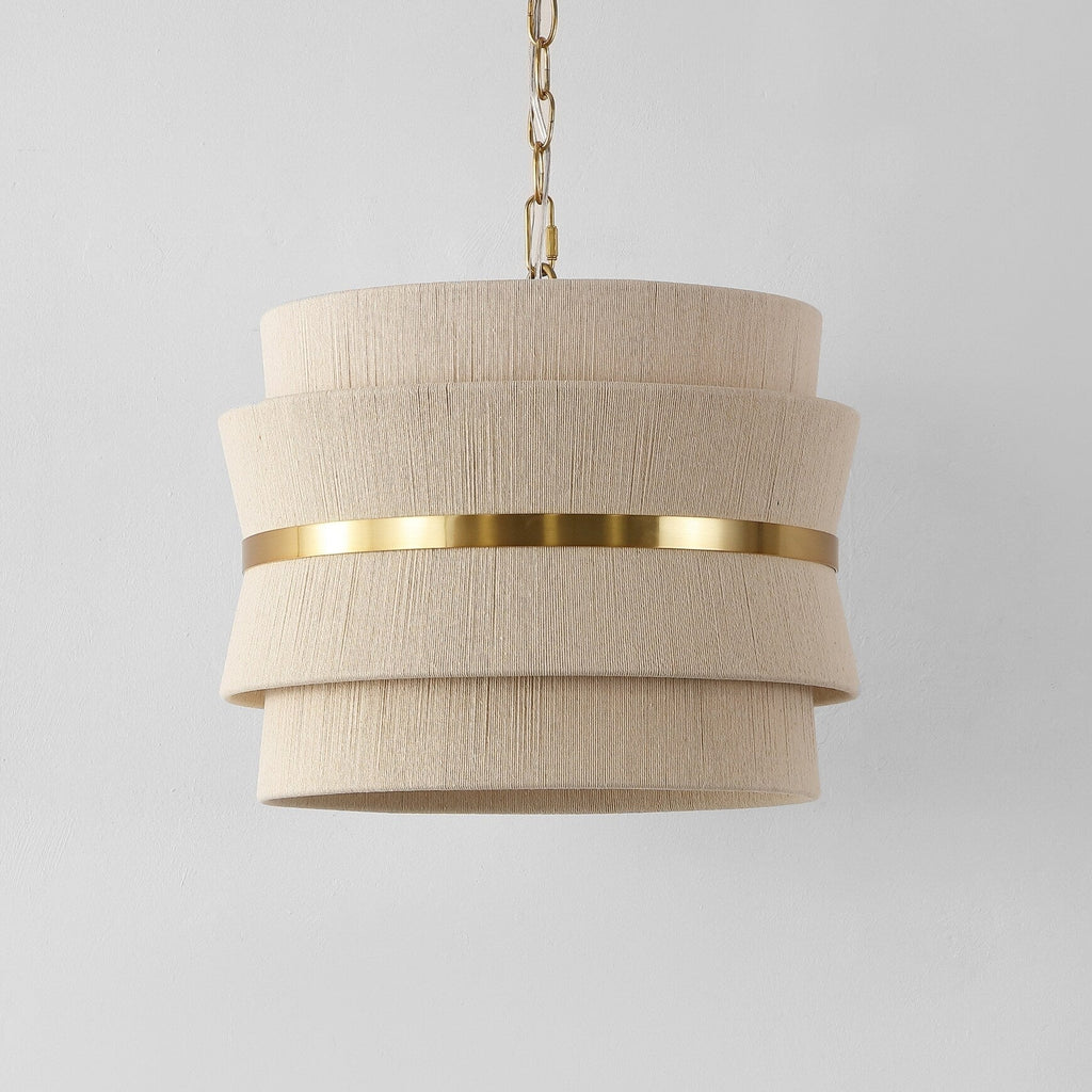 SAFAVIEH Oprea 3-Light Adjustable Hanging Pendant Light Fixture (LED Bulbs Included) - 16 x 16 x 16.5-72.5