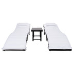SAFAVIEH Outdoor Blaguna 3-Piece Sun Lounger Set - 83Wx20Dx24H
