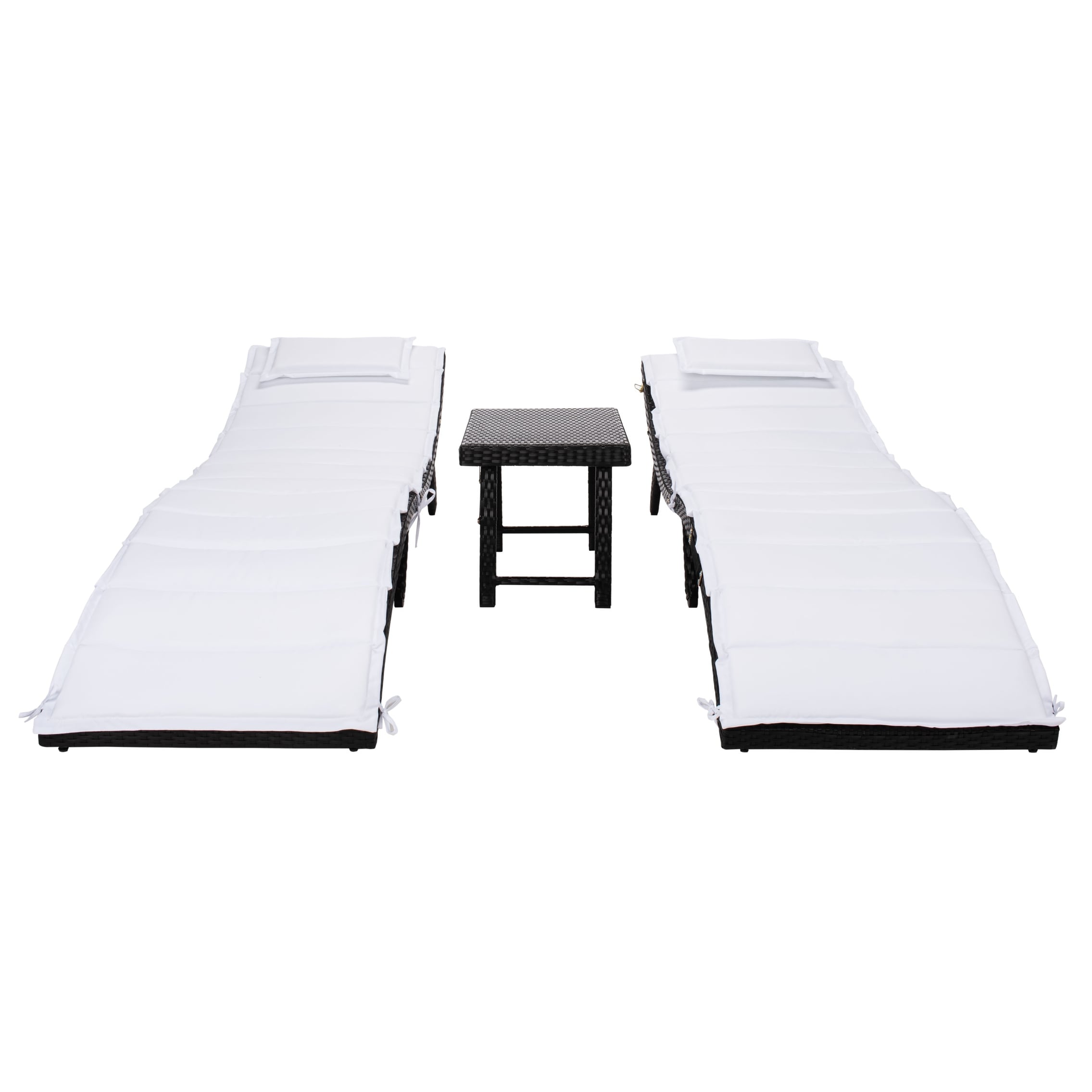 SAFAVIEH Outdoor Blaguna 3-Piece Sun Lounger Set - 83Wx20Dx24H