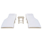 SAFAVIEH Outdoor Blaguna 3-Piece Sun Lounger Set - 83Wx20Dx24H