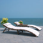 SAFAVIEH Outdoor Blaguna 3-Piece Sun Lounger Set - 83Wx20Dx24H
