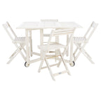 SAFAVIEH Outdoor Brandy 5-Piece Outdoor Dining Table Set - 43Wx35Dx29H