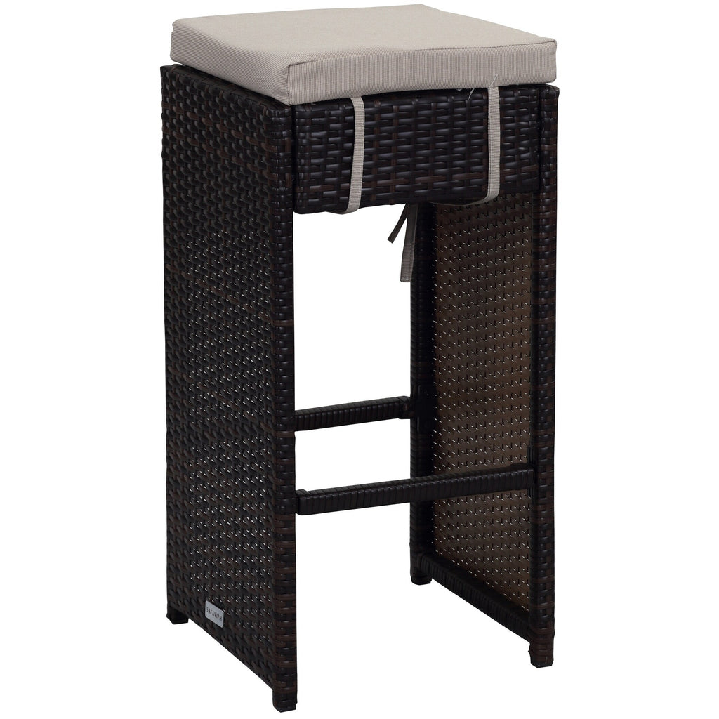 SAFAVIEH Outdoor Euda Bar Set (7-Piece) - 29Wx59Dx42H