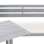 SAFAVIEH Outdoor Kenna 3-Piece Balcony Corner Lounge Set - 39Wx19Dx33H
