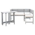 SAFAVIEH Outdoor Kenna 3-Piece Balcony Corner Lounge Set - 39Wx19Dx33H