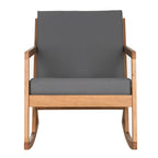 SAFAVIEH Outdoor Makaila Rocking Chair with Cushion - 26W x 31D x 38H