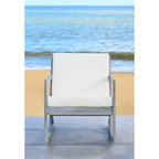 SAFAVIEH Outdoor Makaila Rocking Chair with Cushion - 26W x 31D x 38H