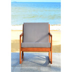 SAFAVIEH Outdoor Makaila Rocking Chair with Cushion - 26W x 31D x 38H
