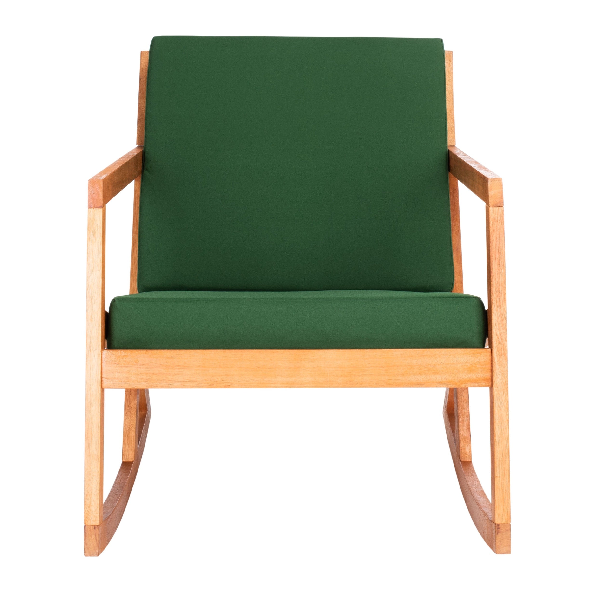 SAFAVIEH Outdoor Makaila Rocking Chair with Cushion - 26W x 31D x 38H