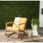 SAFAVIEH Outdoor Makaila Rocking Chair with Cushion - 26W x 31D x 38H
