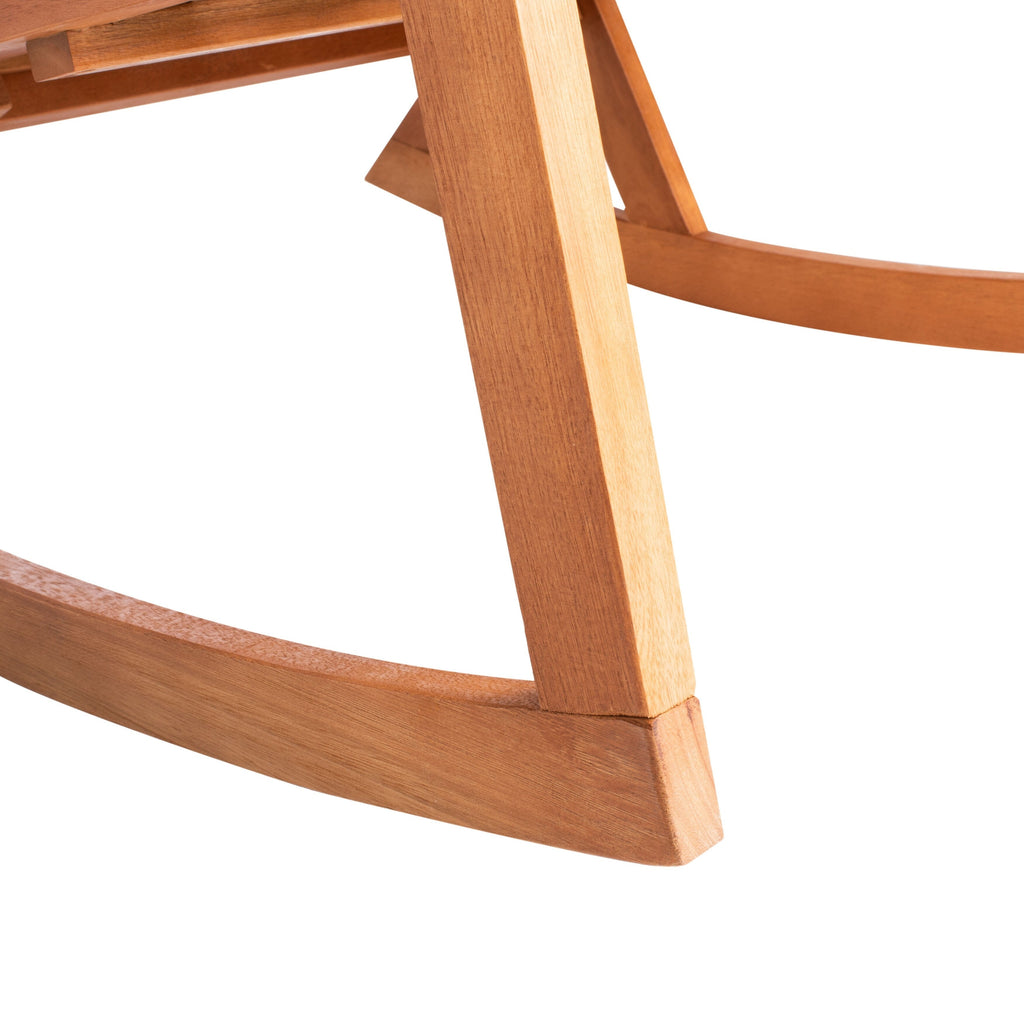 SAFAVIEH Outdoor Makaila Rocking Chair with Cushion - 26W x 31D x 38H