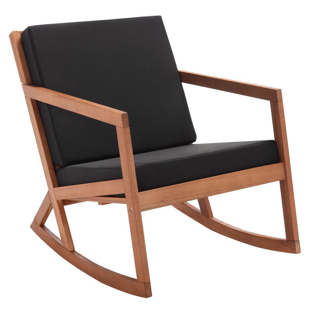 SAFAVIEH Outdoor Makaila Rocking Chair with Cushion - 26W x 31D x 38H