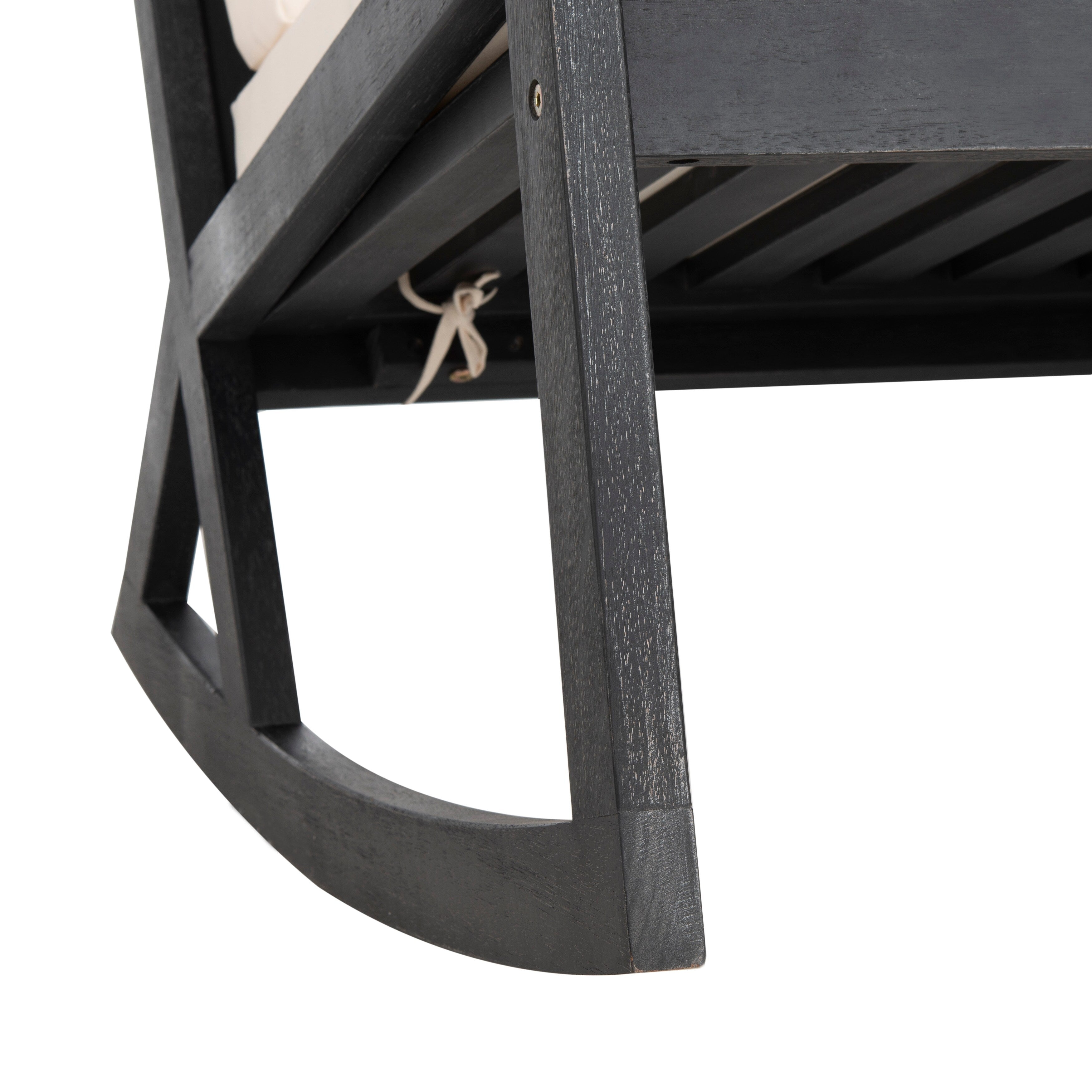 SAFAVIEH Outdoor Makaila Rocking Chair with Cushion - 26W x 31D x 38H