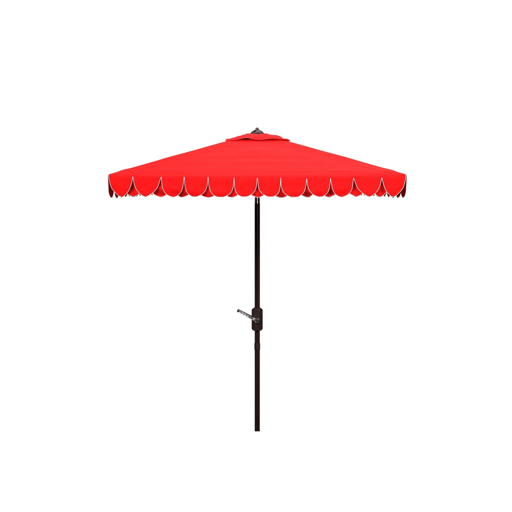 SAFAVIEH Outdoor Naima Valance 7.5 Ft Square Umbrella