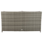 SAFAVIEH Outdoor Taniyah Wicker Daybed with Pillow & Cushions - 53W x 28D x 62H