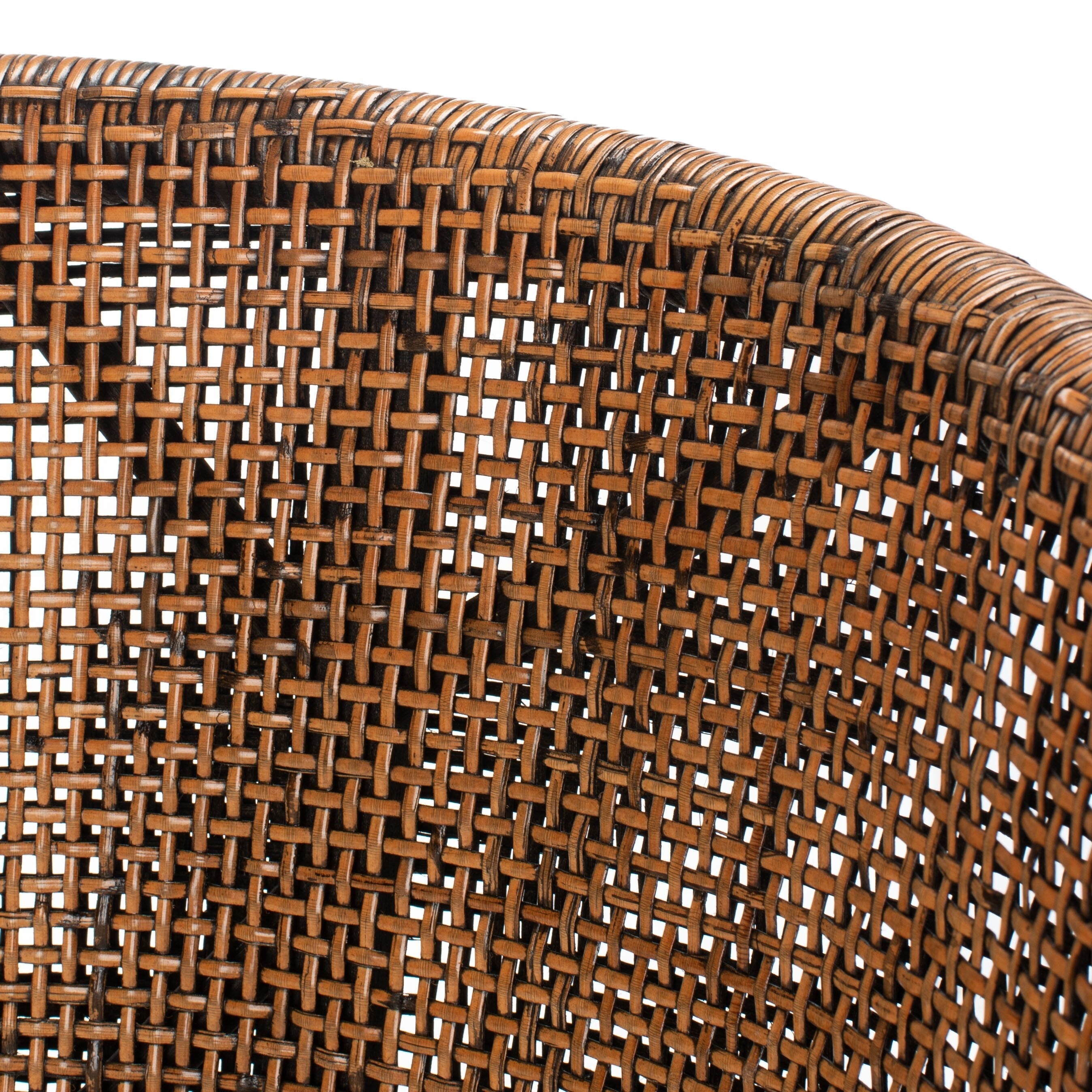 SAFAVIEH Virona Rattan 30-inch Bar Stool - 22.3 W x 20.5 L x 39 H - 22Wx21Dx39H