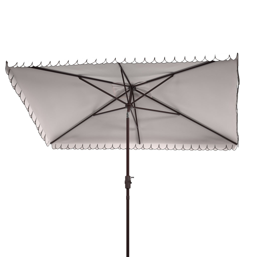 SAFAVIEH Zariah Rectangular 6'x10' Outdoor Umbrella with Valance
