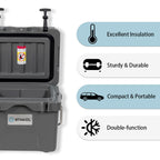SKTAKOL 16 Quart Cooler Portable Ice Chest Leak-Proof 24 Cans Ice - See Details