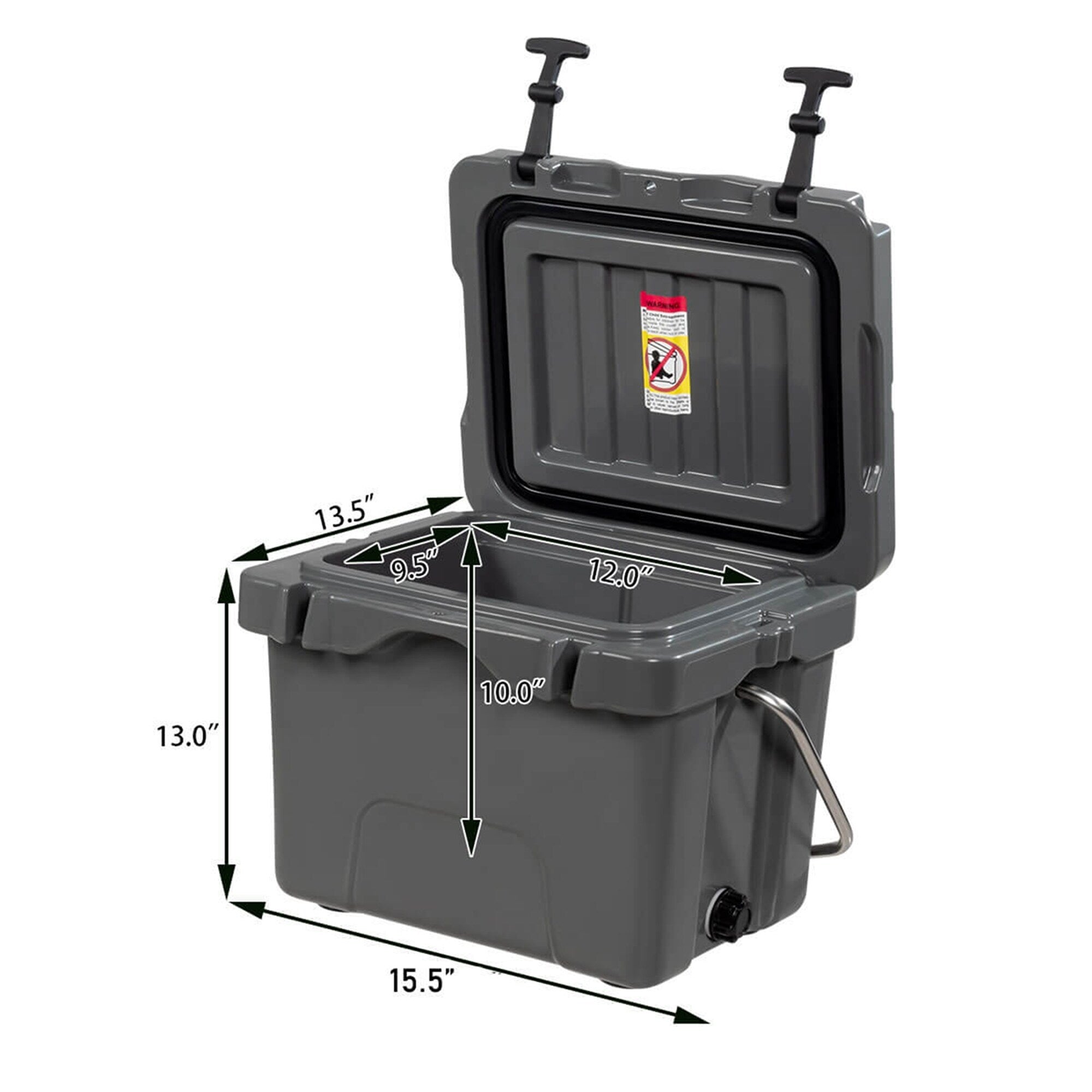 SKTAKOL 16 Quart Cooler Portable Ice Chest Leak-Proof 24 Cans Ice - See Details