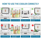 SKTAKOL 16 Quart Cooler Portable Ice Chest Leak-Proof 24 Cans Ice - See Details