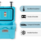 SKTAKOL 16 Quart Cooler Portable Ice Chest Leak-Proof 24 Cans Ice - See Details