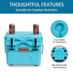 SKTAKOL 16 Quart Cooler Portable Ice Chest Leak-Proof 24 Cans Ice - See Details