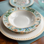 STP Goods Morris Garden Bone China Dinnerware Set of 24 for 6