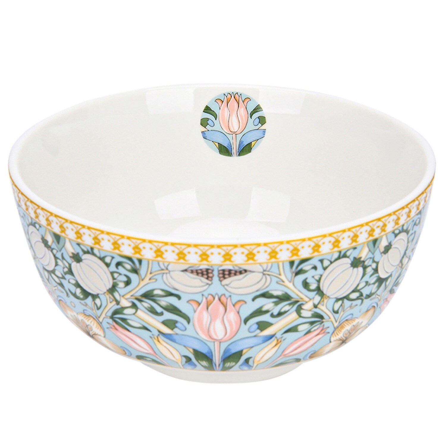 STP Goods Morris Garden Bone China Dinnerware Set of 24 for 6
