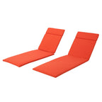 Salem Outdoor Cushion Set for Chaise Lounge - Cushions only (Set of 2) by Christopher Knight Home - 79.25L x 27.50W x 1.50H