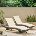 Salem Outdoor Cushion Set for Chaise Lounge - Cushions only (Set of 2) by Christopher Knight Home - 79.25L x 27.50W x 1.50H