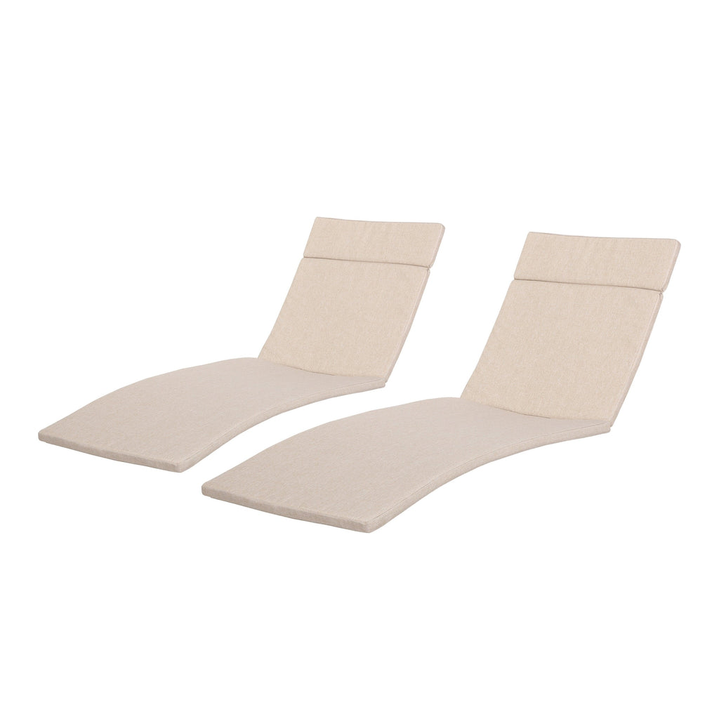 Salem Outdoor Cushion Set for Chaise Lounge - Cushions only (Set of 2) by Christopher Knight Home - 79.25L x 27.50W x 1.50H