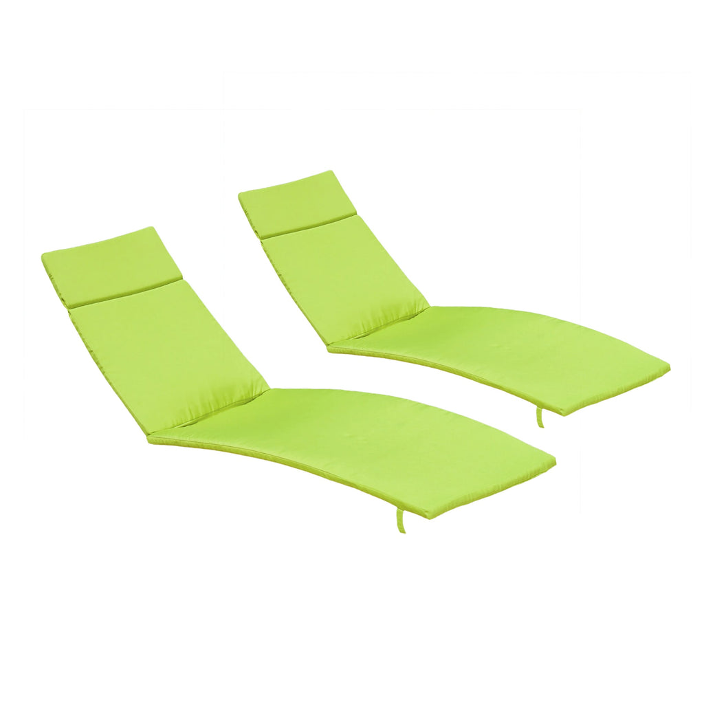 Salem Outdoor Cushion Set for Chaise Lounge - Cushions only (Set of 2) by Christopher Knight Home - 79.25L x 27.50W x 1.50H