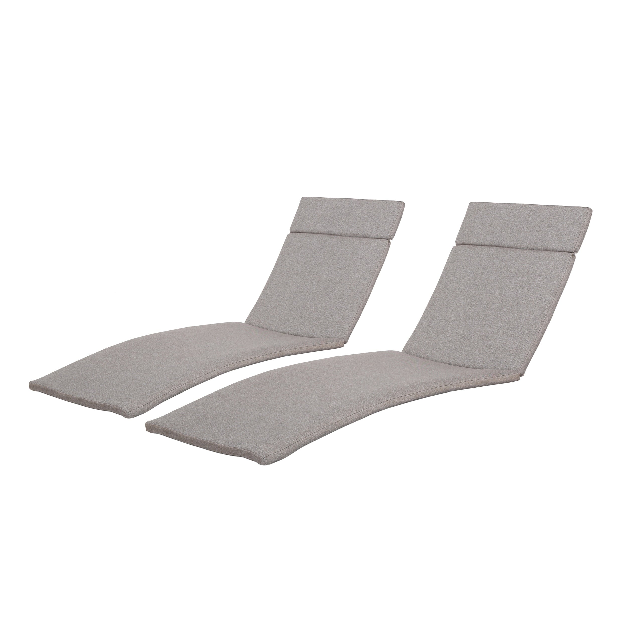 Salem Outdoor Cushion Set for Chaise Lounge - Cushions only (Set of 2) by Christopher Knight Home - 79.25L x 27.50W x 1.50H