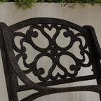 Sanibel Bronze Aluminum 7- Piece Outdoor Dining Set with 72 Oval Dining Table and Six Armchairs by Homestyles