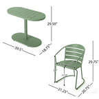 Santa Monica Outdoor 3-Piece Bistro Set by Christopher Knight Home