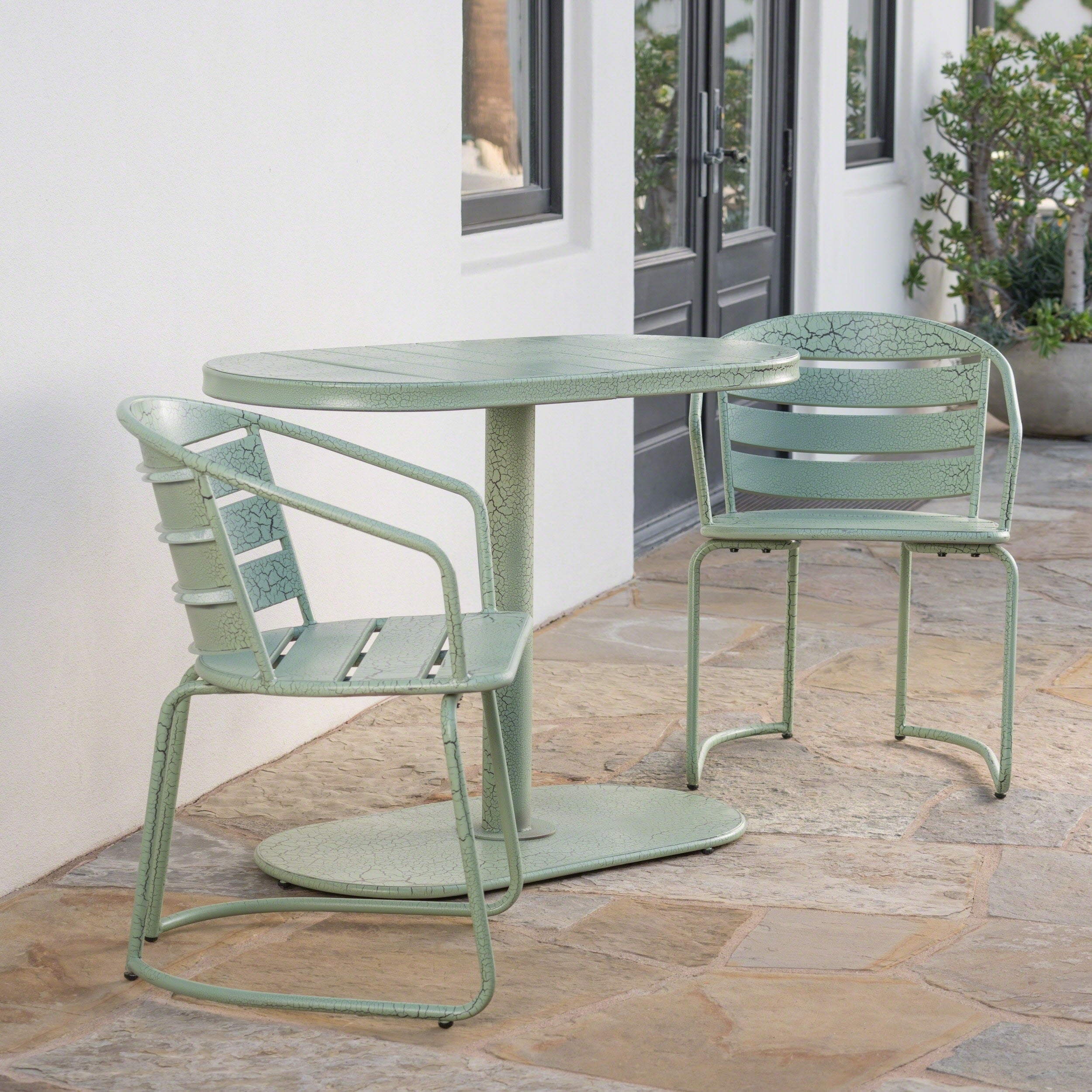 Santa Monica Outdoor 3-Piece Bistro Set by Christopher Knight Home