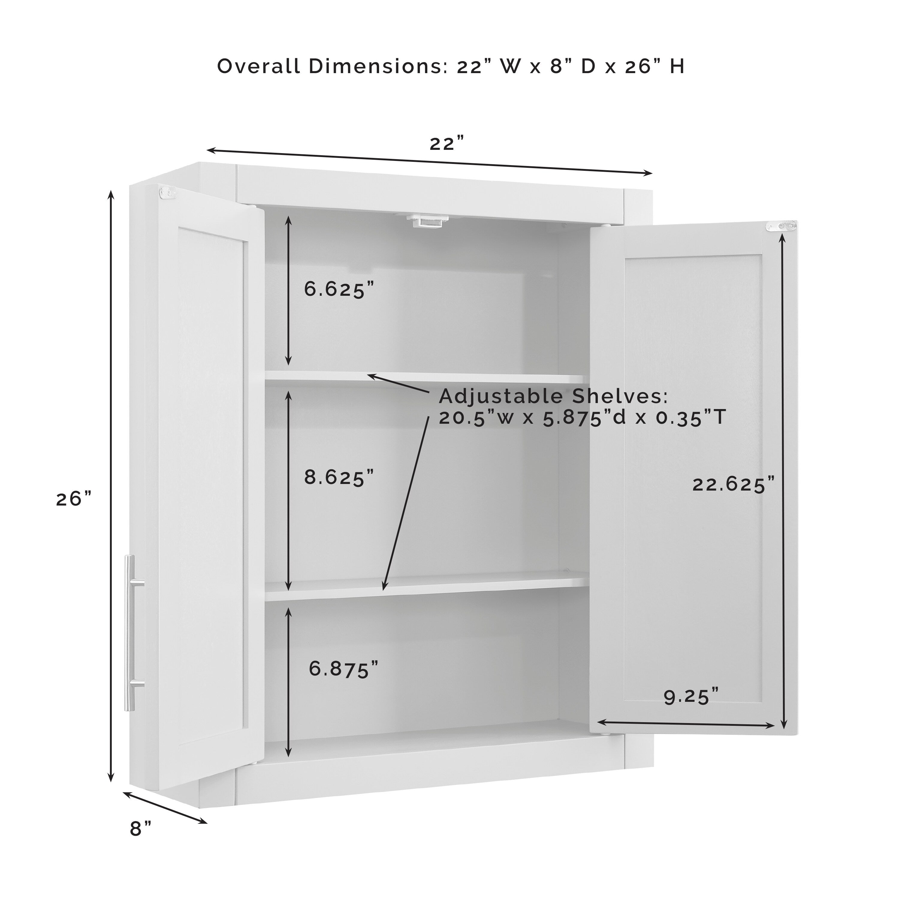 Crosley Savannah Wall Cabinet