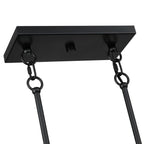 Sedgy 3-Light Black Farmhouse Kitchen Island Light Linear Chandelier - 41W