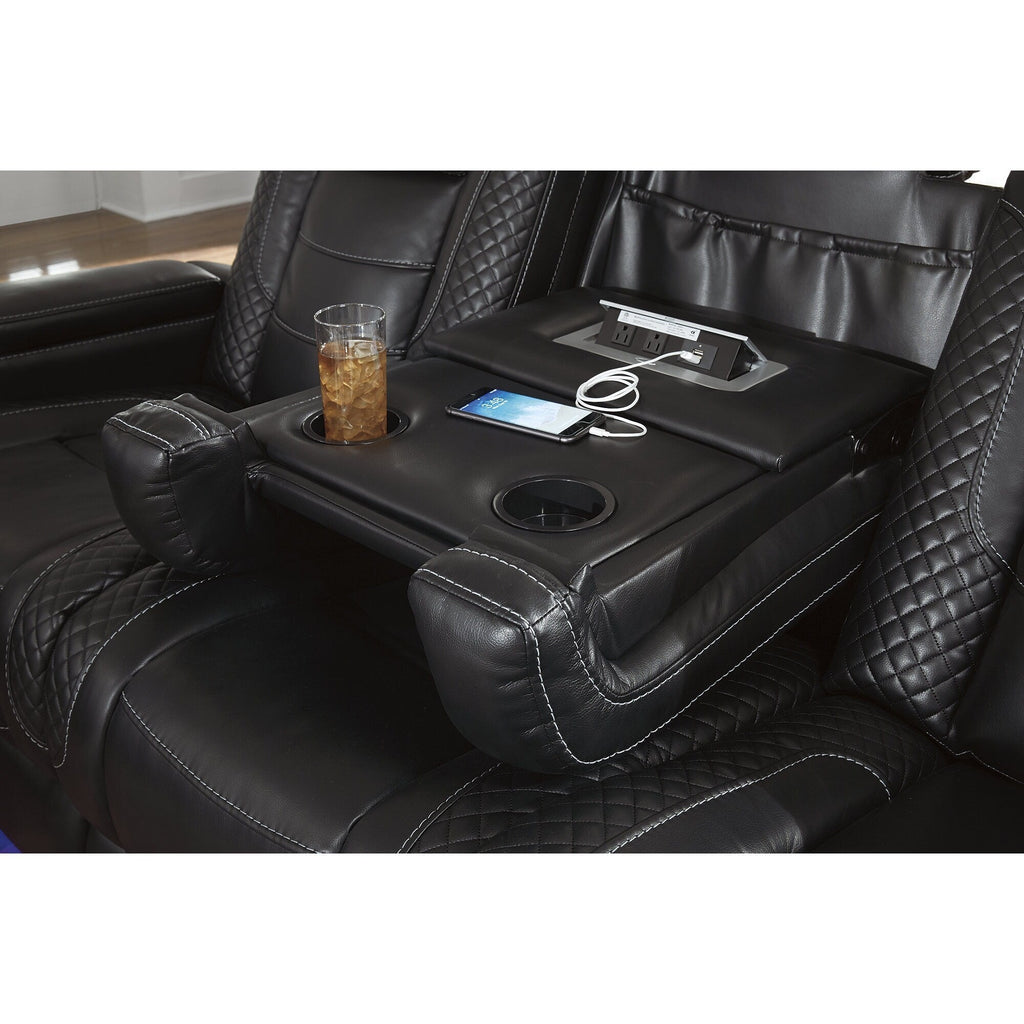 Signature Design by Ashley Party Time Black Power Recliner