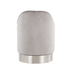 Silver Orchid Corday Swivel Velvet Vanity Stool