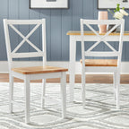 Simple Living Crossback White/ Natural 7-piece Dining Set