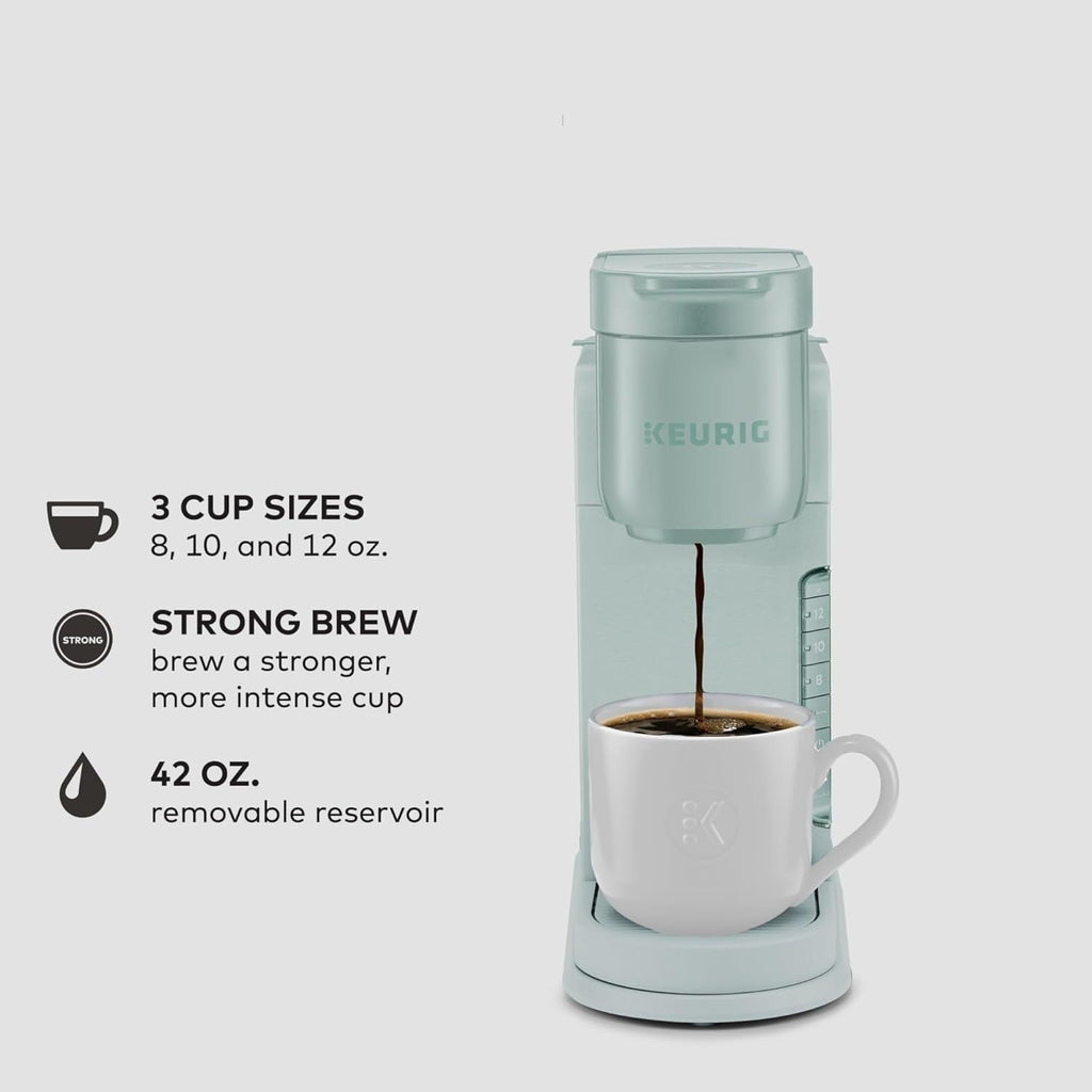 Single Serve K-Cup Coffee Maker, 3 Brew Sizes, Strong Brew, 42oz Reservoir, Mint