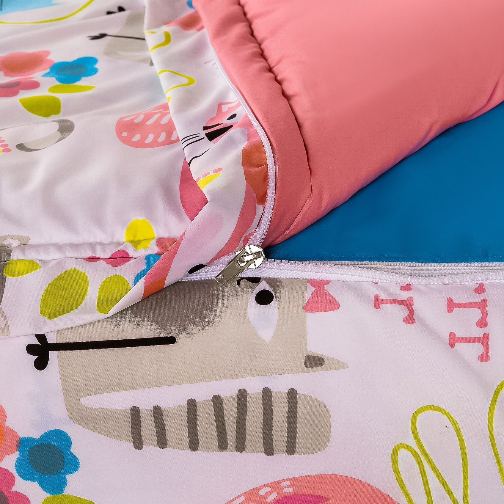 Siscovers I Heart Cats Bunkie Deluxe Zipper Bedding Set