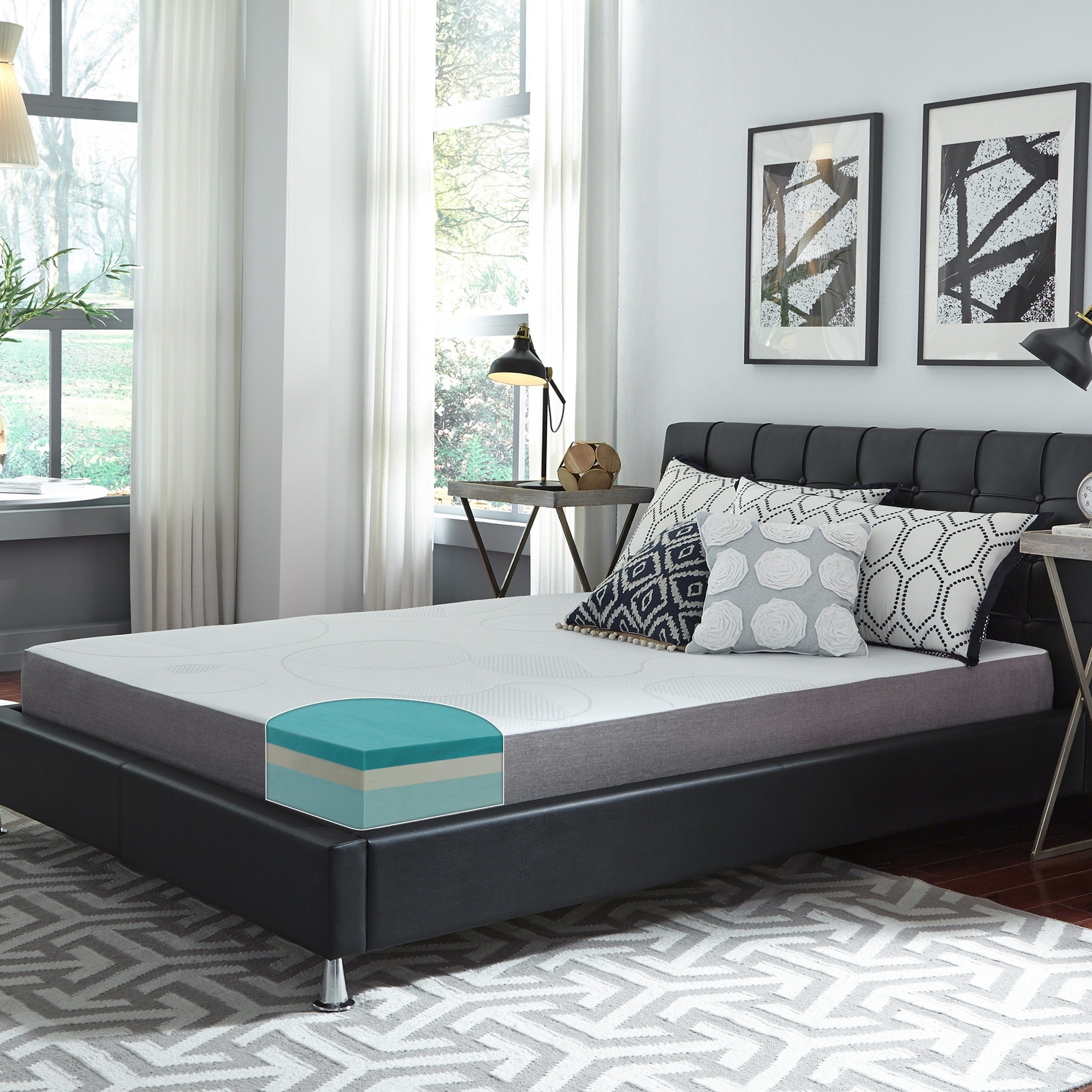 Slumber Solutions 8-inch Gel Memory Foam Choose Your Comfort Mattress