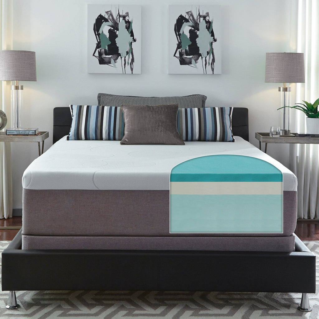 Slumber Solutions 14-inch Gel Memory Foam Choose Your Comfort Mattress - White