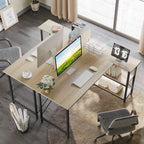 Small L Shaped Desk with Storage Shelves Corner Computer Desk