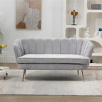 Small Mini Room Couch Two-Seater Sofa with Gold Metal Leg - 2 Seat