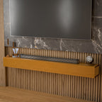 Solid Pine Wall Mounted Fireplace Mantel Floating Shelf